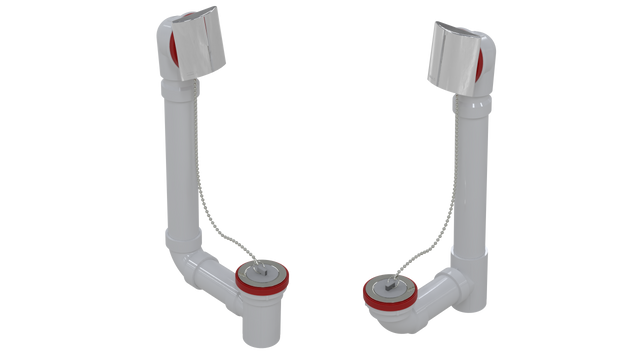 PVC TOTAL 1™ W/O W/SQUARE & PLUG & CHAIN - 16" (5161CS-CP)