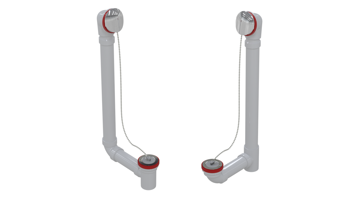 PVC TOTAL 1™ W/O W/ROUND & PLUG & CHAIN - 20" (5162CS-20CP)