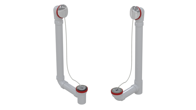 PVC TOTAL 1™ W/O W/ROUND & PLUG & CHAIN - 20" (5162CS-20CP)