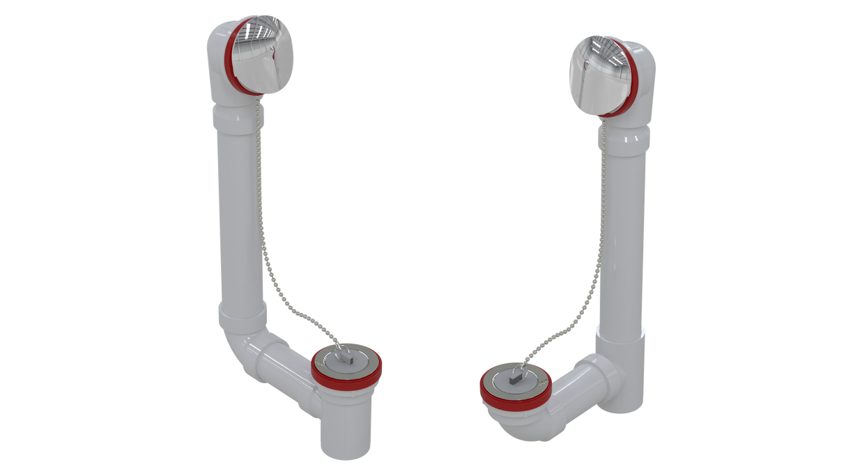 PVC TOTAL 1™ W/O W/ROUND & PLUG & CHAIN - 16" (5162CS-CP)
