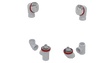 PVC TOTAL 1™ W/O W/ROUND & ZINC LIFT & TURN KIT - FULL KIT (LESS PIPE, WITH TEE AND EL) (5162LZK-CP)
