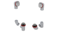 PVC TOTAL 1™ W/O W/ROUND & TIP-TOE KIT - FULL KIT (LESS PIPE, WITH TEE AND EL) (5162TIPK-CP)