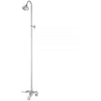 5100 SERIES Tub Filler with Overhead Shower and Shower Curtain Frame - Cross Handles 5166