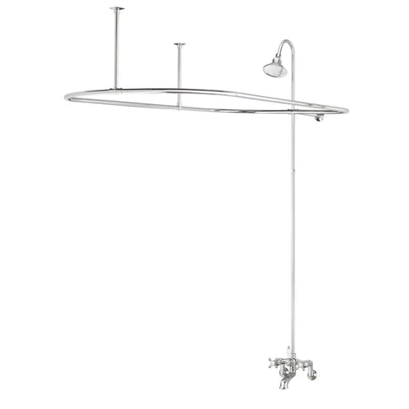 5100 SERIES Tub Filler with Overhead Shower and Shower Curtain Frame - Lever Handles 5174-CH-LEV