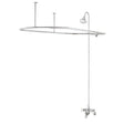 5100 SERIES Tub Filler with Overhead Shower and Shower Curtain Frame - Lever Handles 5182-LEV