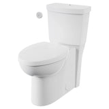 Studio Touchless Skirted Two-Piece 1.28 gpf/4.8 Lpf Chair Height Elongated Toilet with Seat and Locking Tank Lid
