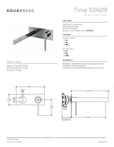 Wallmount lavatory faucet