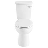 H2Option® ADA Two-Piece Dual Flush 1.28 gpf/4.8 Lpf and 0.92 gpf/3.5 Lpf Chair Height Right-Hand Trip Lever Elongated Toilet Less Seat