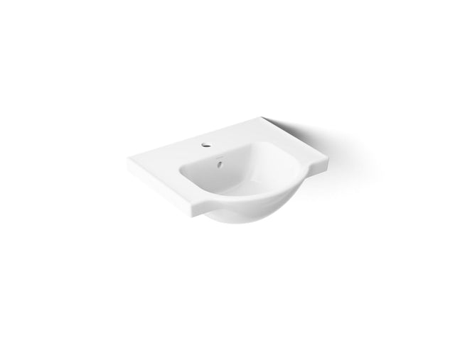 Veer® 21" rectangular pedestal bathroom sink
