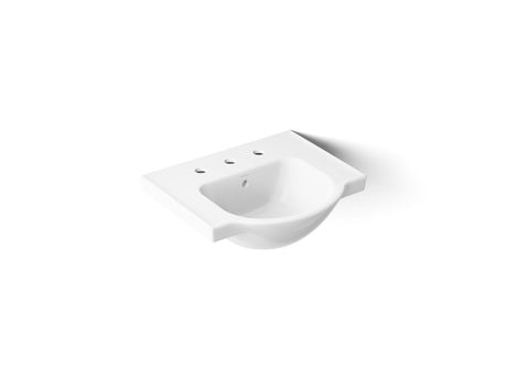 Veer® 21" square pedestal bathroom sink