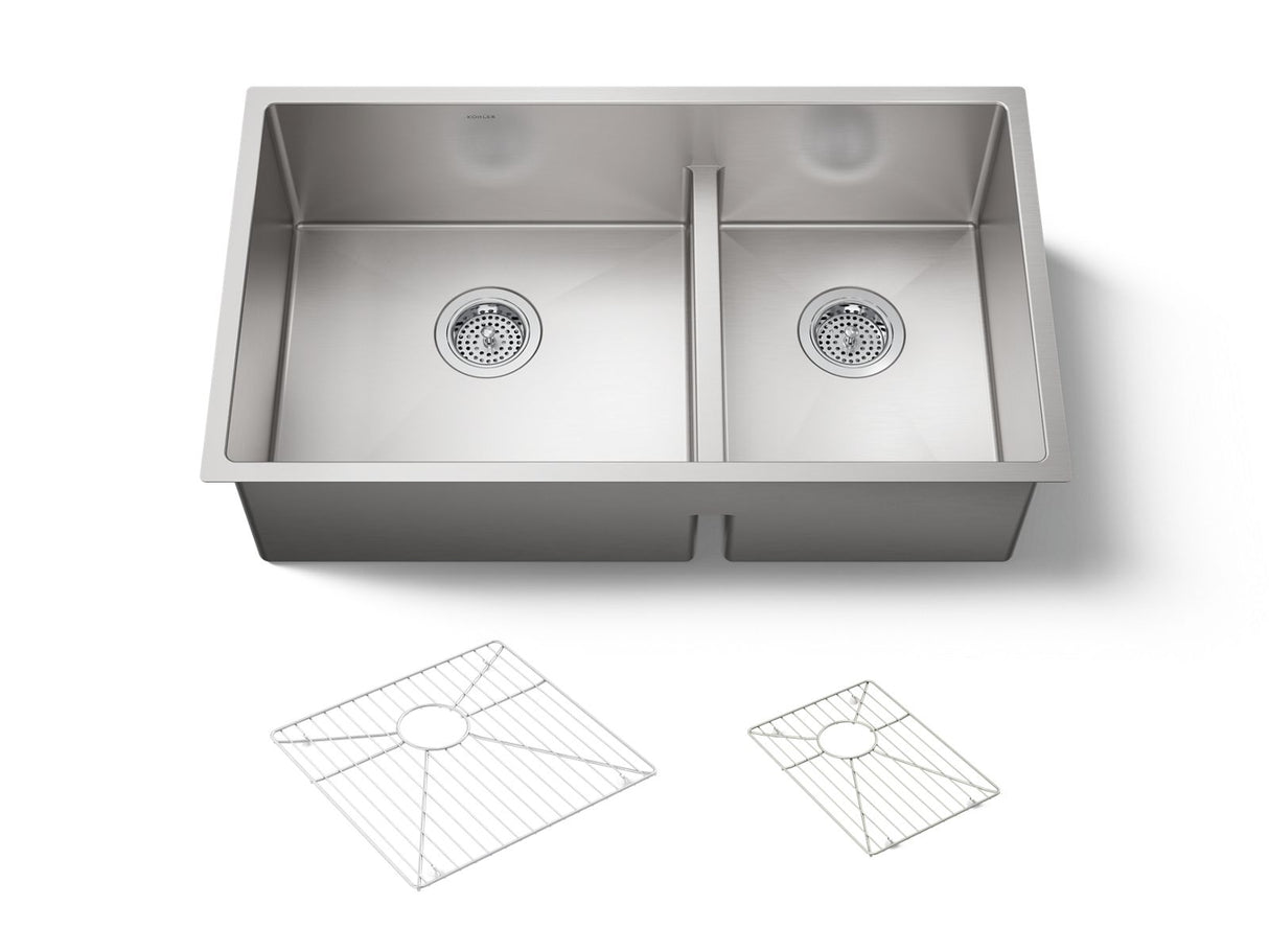 Strive® Smart Divide® 32" undermount double-bowl kitchen sink