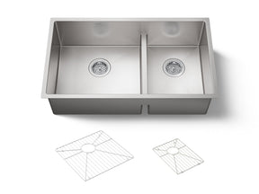 Strive® Smart Divide® 32" undermount double-bowl kitchen sink