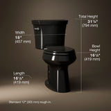 Highline® Two-piece elongated toilet, 1.0 gpf
