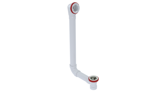 PVC Direct Waste & Overflow Rough-in Extended (52DRI-20)