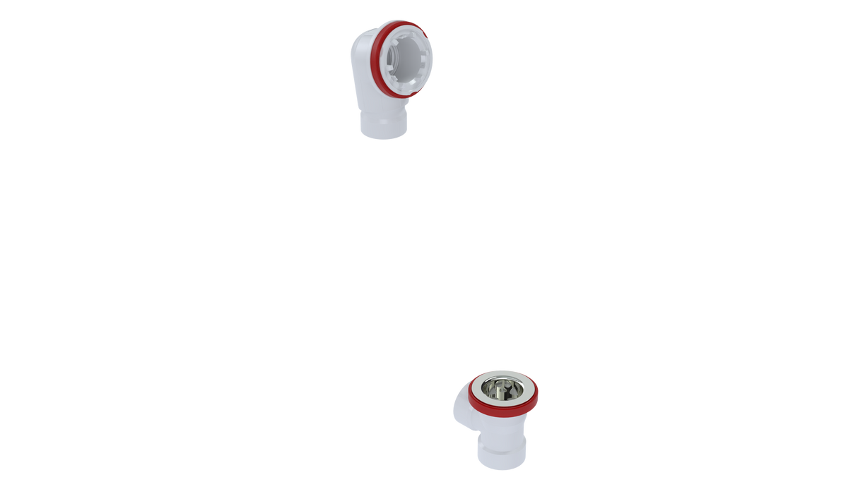 PVC Direct Waste & Overflow Rough-in Half Kit (52DRI-HK)