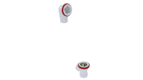 PVC Direct Waste & Overflow Rough-in Half Kit (52DRI-HK)