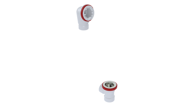PVC Direct Waste & Overflow Rough-in Half Kit (52DRI-HK)