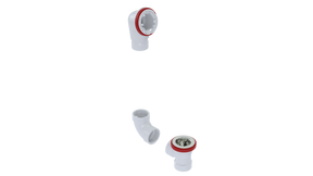 PVC Direct Waste & Overflow Rough-in Kit (52DRI-K)