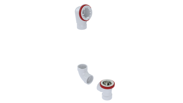 PVC Direct Waste & Overflow Rough-in Kit (52DRI-K)