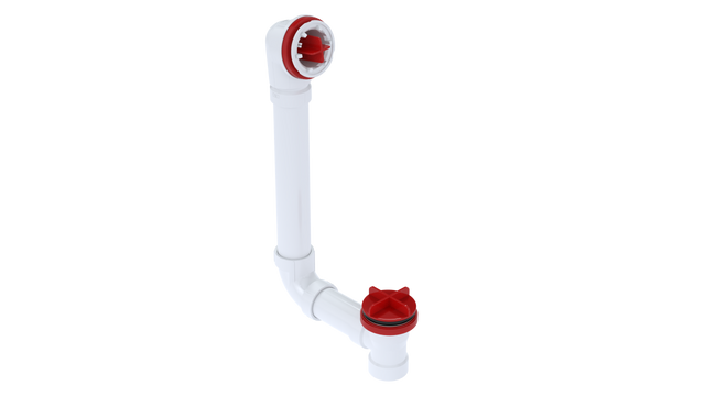 PVC Direct Waste & Overflow Testable Rough-In (52DTDRI-16)