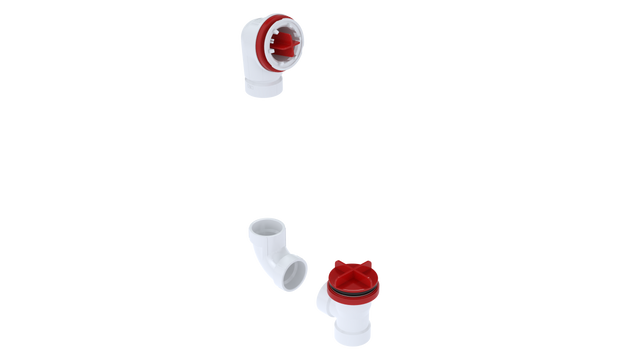 PVC Direct Waste & Overflow Testable Rough-In Kit (52DTDRI-K)