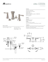 4 hole lavatory bidet set