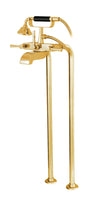 Aquabrass Cradle Tub Filler with Hand Shower & Floor Risers - image 2