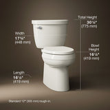 Cimarron® Two-piece elongated toilet with skirted trapway, 1.28 gpf