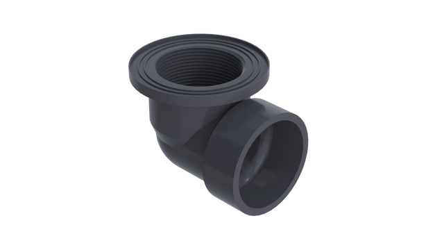 Pvc Grey Waste Elbow - Large (5316-L)