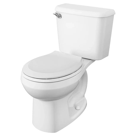 Reliant Two-Piece 1.28 gpf/4.8 Lpf Standard Height Round Front 10-Inch Rough Toilet with Seat