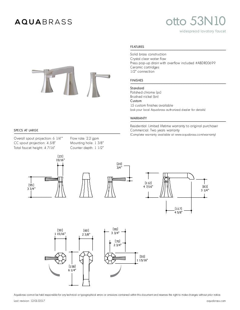 Short widespread lavatory faucet