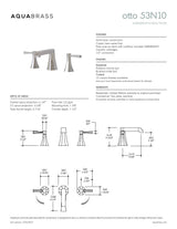 Short widespread lavatory faucet