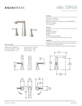 Widespread lavatory faucet
