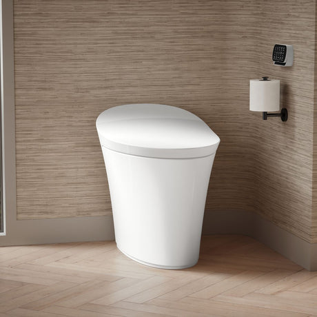 Veil® One-piece compact elongated smart toilet, dual-flush