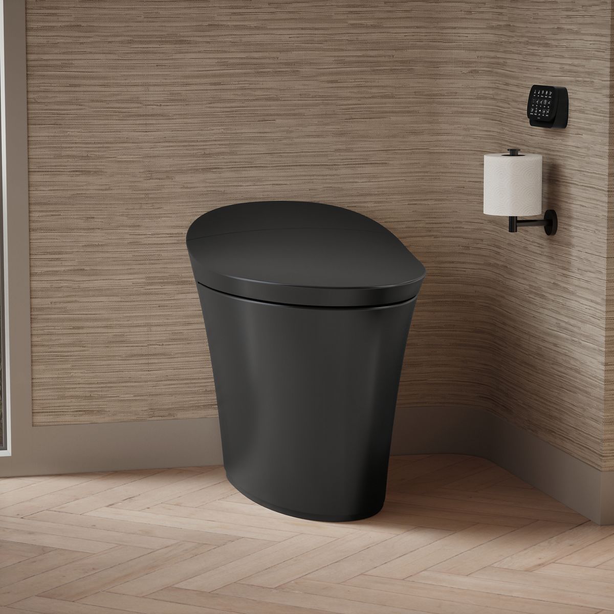 Veil® One-piece compact elongated smart toilet, dual-flush