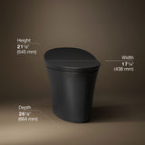 Veil® One-piece compact elongated smart toilet, dual-flush