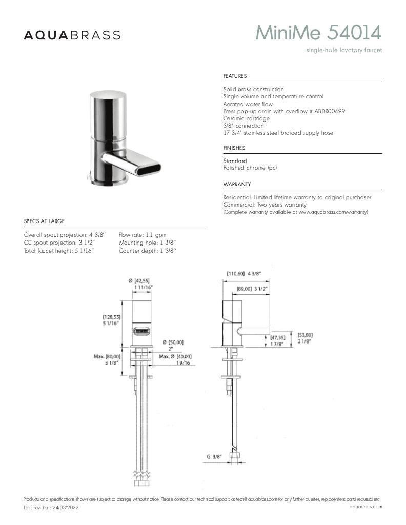 MINI ME-Single-hole lavatory faucet