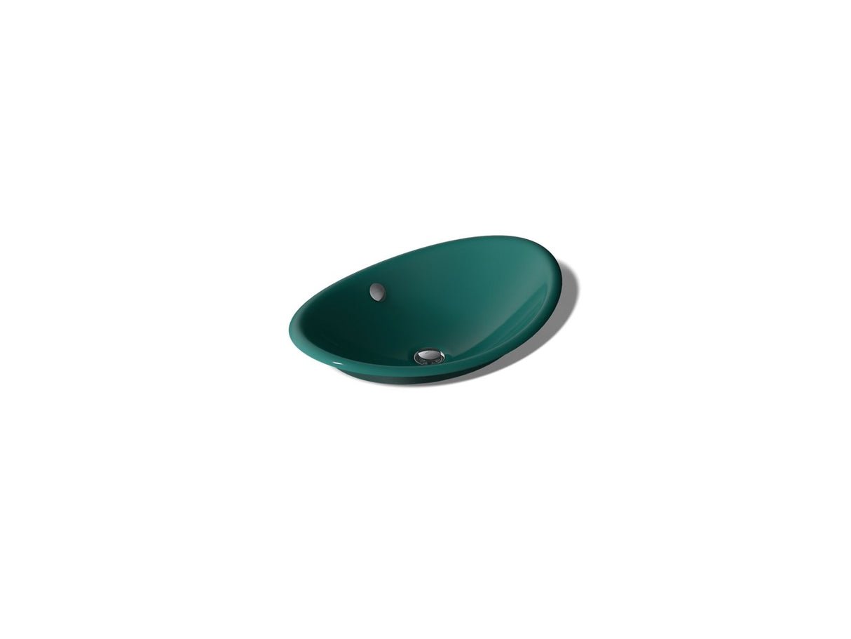 Iron Plains® 20-3/4" oval vessel bathroom sink