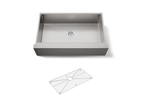 Strive® 35-1/2" undermount single-bowl farmhouse kitchen sink