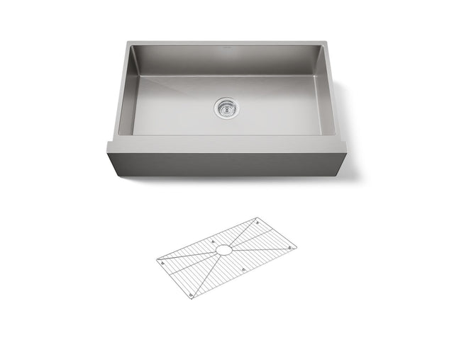 Strive® 35-1/2" undermount single-bowl farmhouse kitchen sink