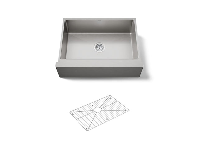 Strive® 29-1/2" undermount single-bowl farmhouse kitchen sink