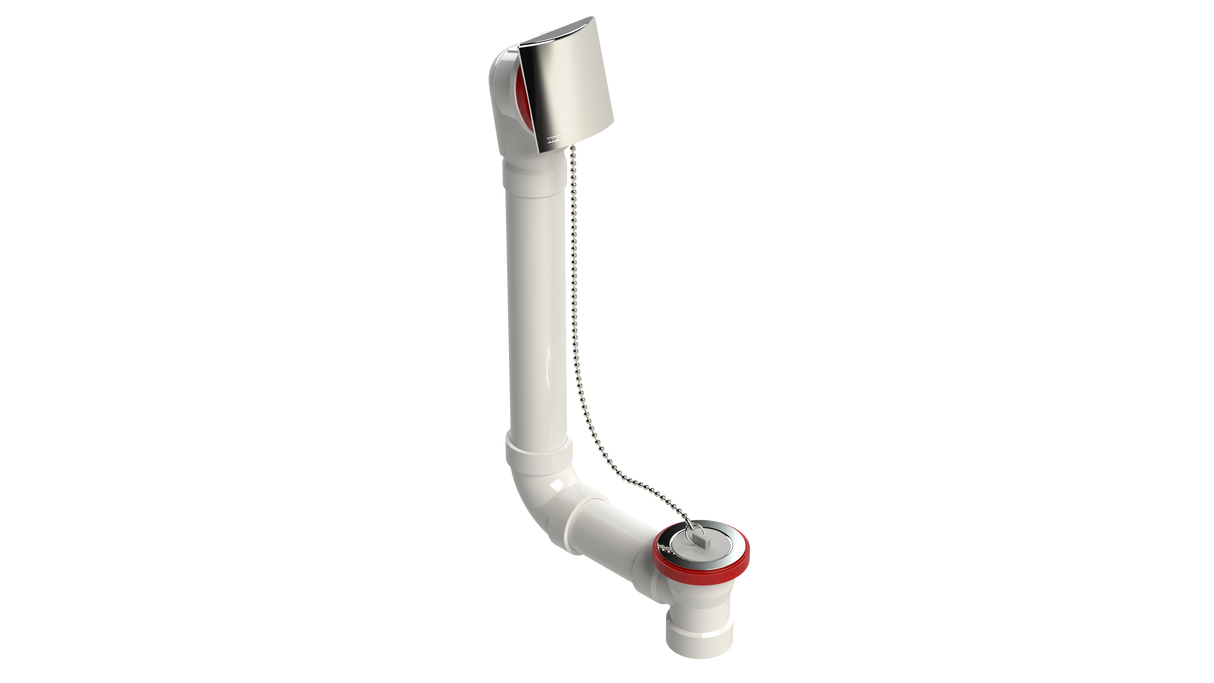 PVC DIRECT DRAIN WASTE & OVERFLOW PLUG & CHAIN (541DCS-CP)
