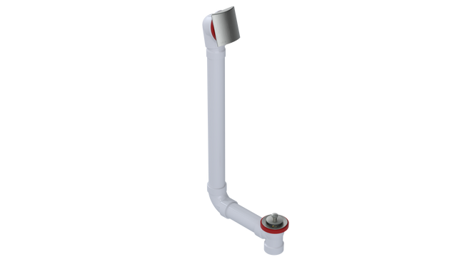 PVC DIRECT DRAIN WASTE & OVERFLOW LIFT & TURN EXTENDED (541DL-20BN)