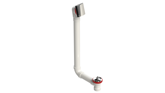 PVC DIRECT DRAIN WASTE & OVERFLOW LIFT & TURN EXTENDED (541DL-20CP)