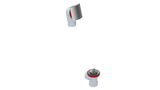 PVC DIRECT DRAIN WASTE & OVERFLOW LIFT & TURN HALF KIT (541DLHK)