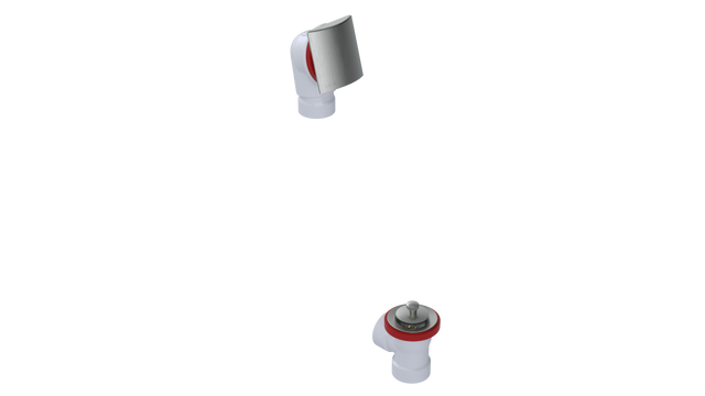 PVC DIRECT DRAIN WASTE & OVERFLOW LIFT & TURN HALF KIT (541DLHK)