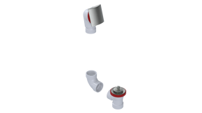 PVC DIRECT DRAIN WASTE & OVERFLOW LIFT & TURN KIT (541DLK)
