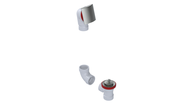 PVC DIRECT DRAIN WASTE & OVERFLOW LIFT & TURN KIT (541DLK)