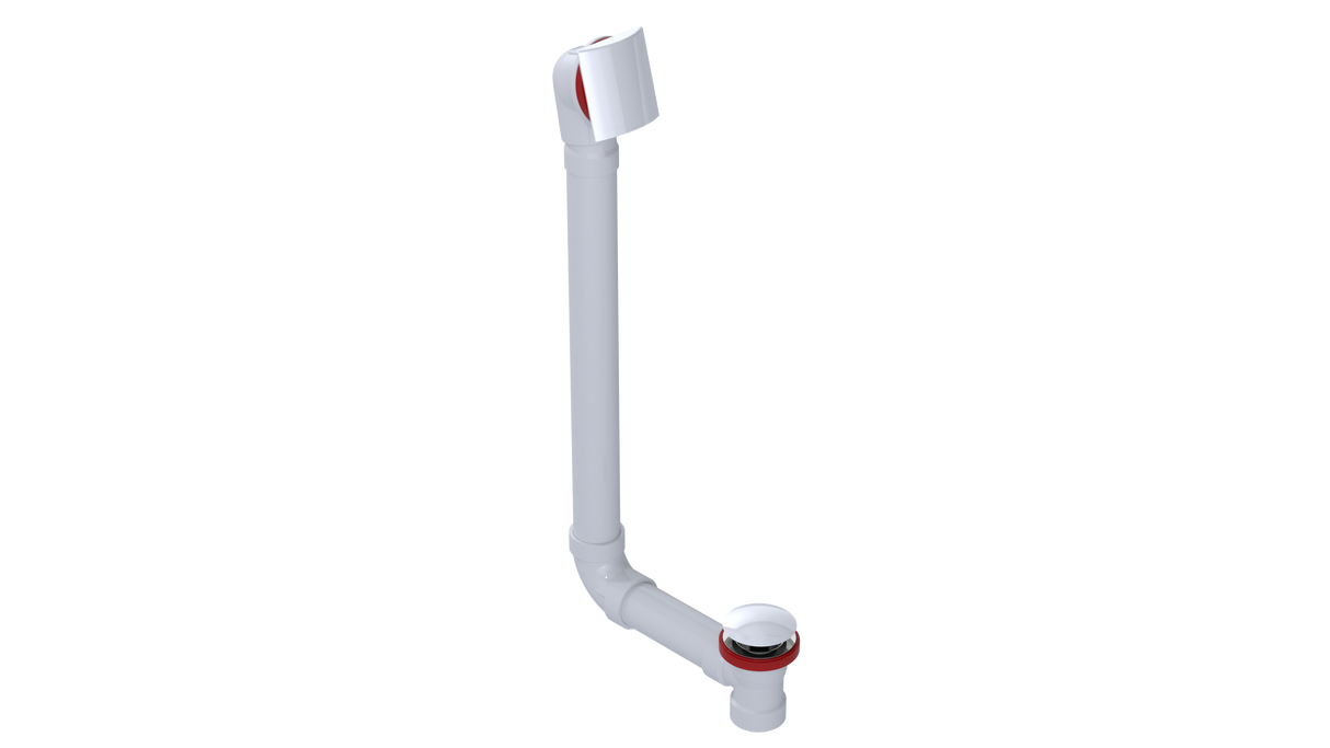 PVC DIRECT DRAIN WASTE & OVERFLOW CLICKER® EXTENDED (541DQ-20W)