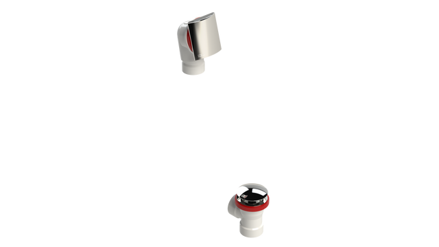 PVC DIRECT DRAIN WASTE & OVERFLOW CLICKER® HALF KIT (541DQHK)